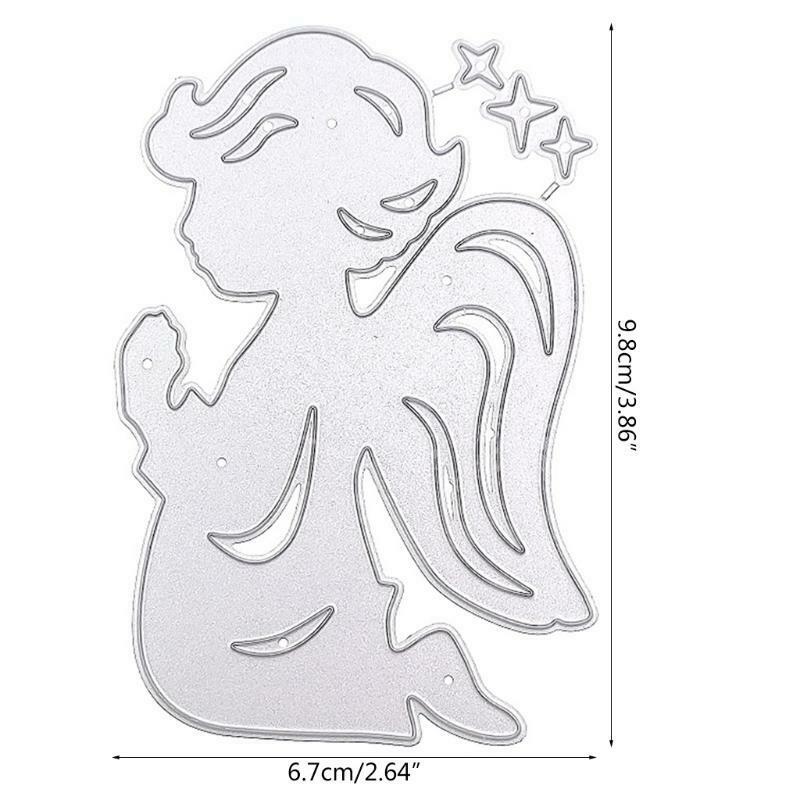 DIY Craft Scrapbooking Praying Angel Die-Cuts Frame Embossing Paper Scrapbooking