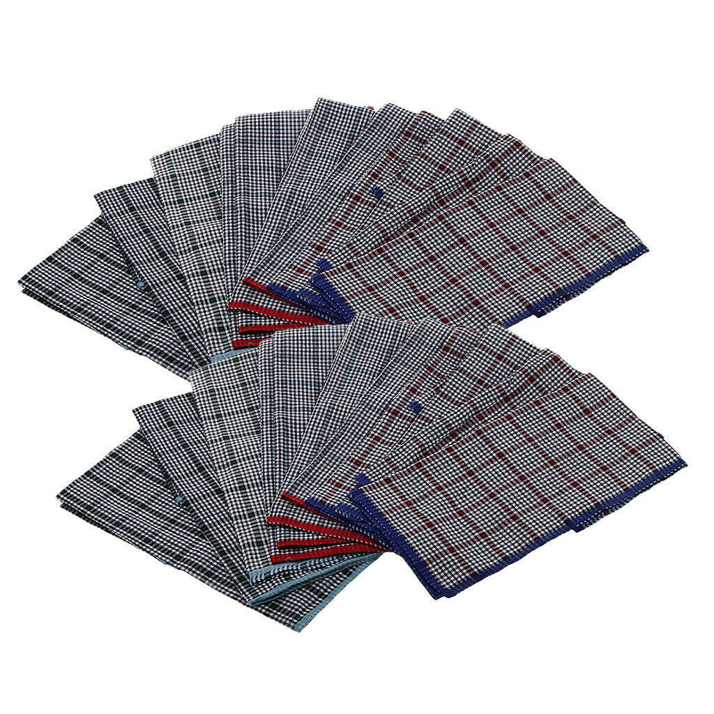 24 Pieces Square Handkerchiefs for Wedding Banquet