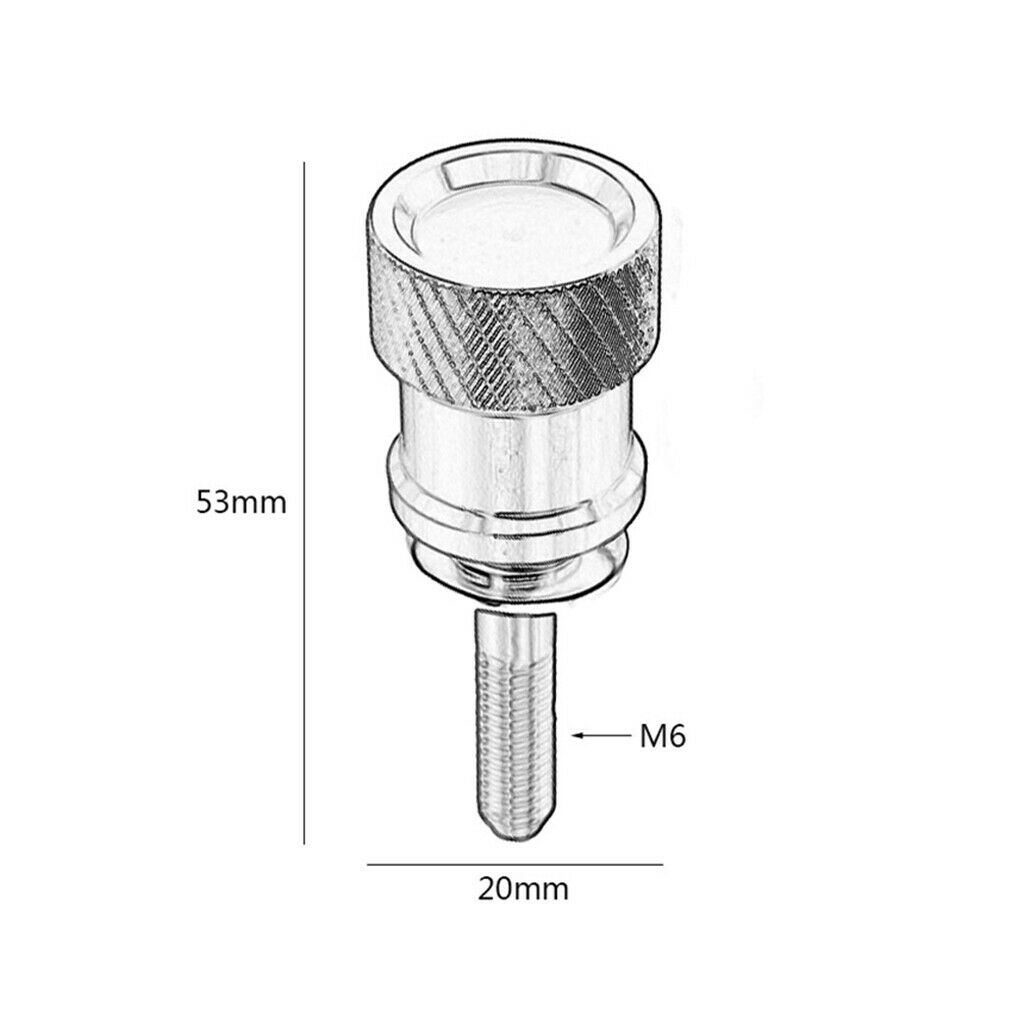 2x Aluminum Rear Seat Bolt For BMW R Ninet 2014 & Up Nine T Pure Racer
