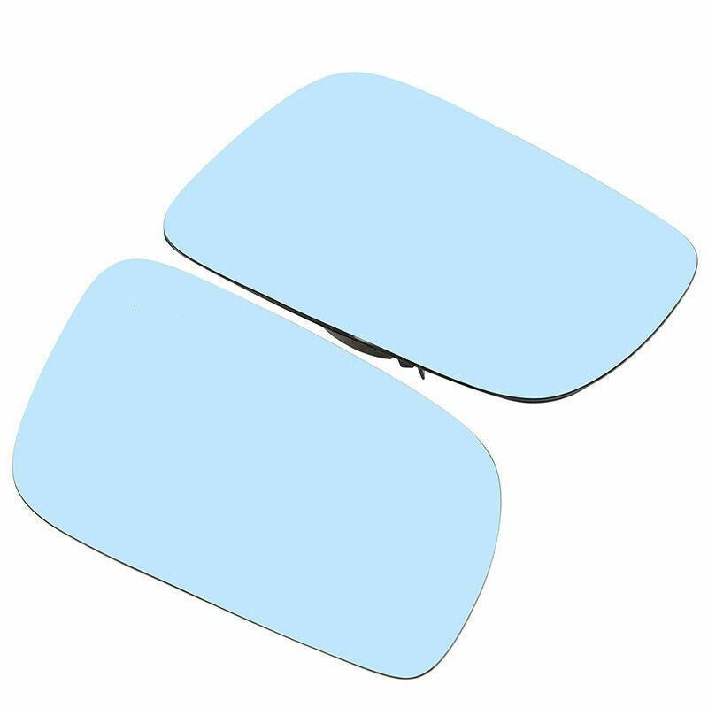 2x Wing Side Mirror Glass Heated Blue For Volkswagen Jetta Golf GTI 1999-2006