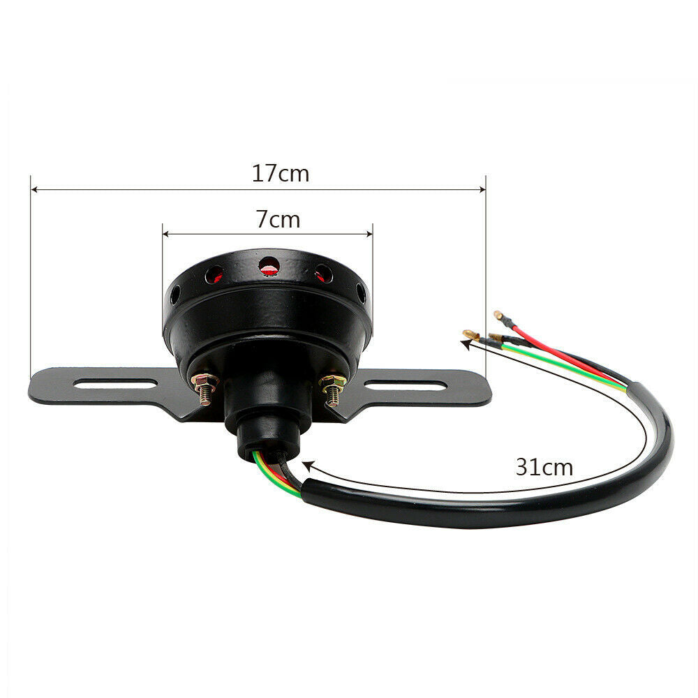 Motorcycle LED Rear Tail Brake Stop Light Rear Lights Taillight with License