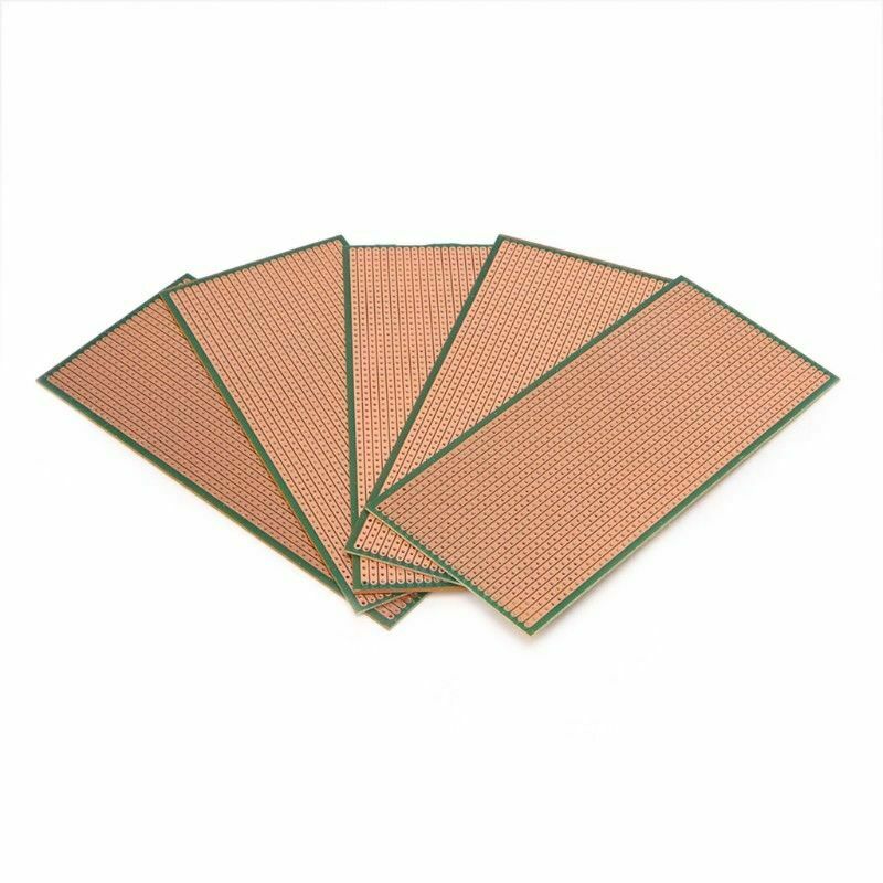 5* Stripboard Veroboard Uncut PCB Platine Single Side Circuit Boards Parts Set
