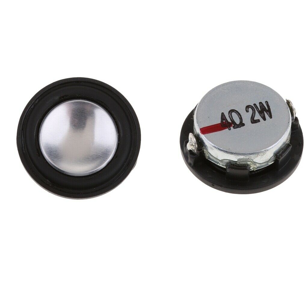 2 Pieces 28mm 2W Stereo Audio Speaker Full-range Loudspeaker Accs Black