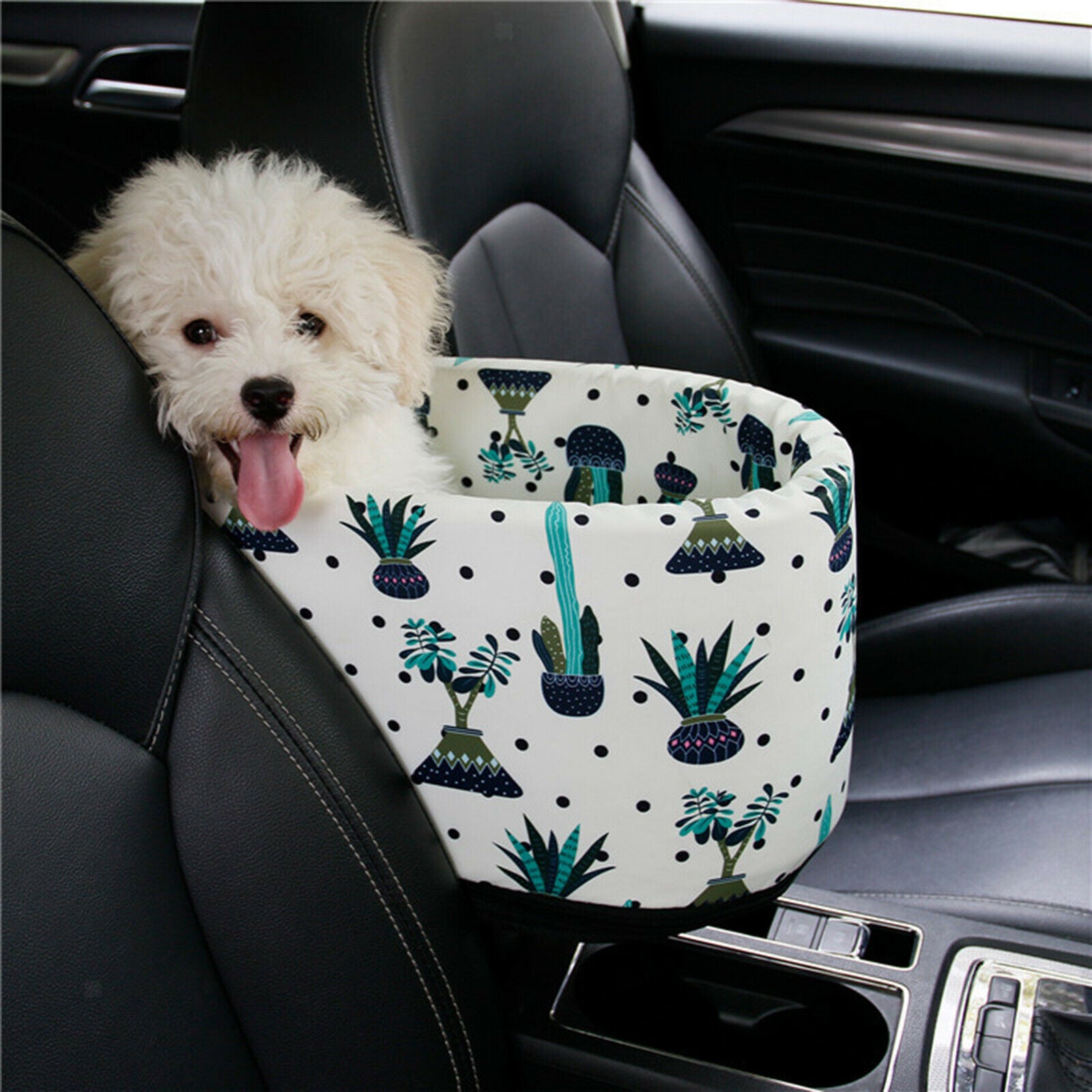 Dog Car Carrier Pet Booster Seat Mat Crate for SUV Car Armrest Cage House