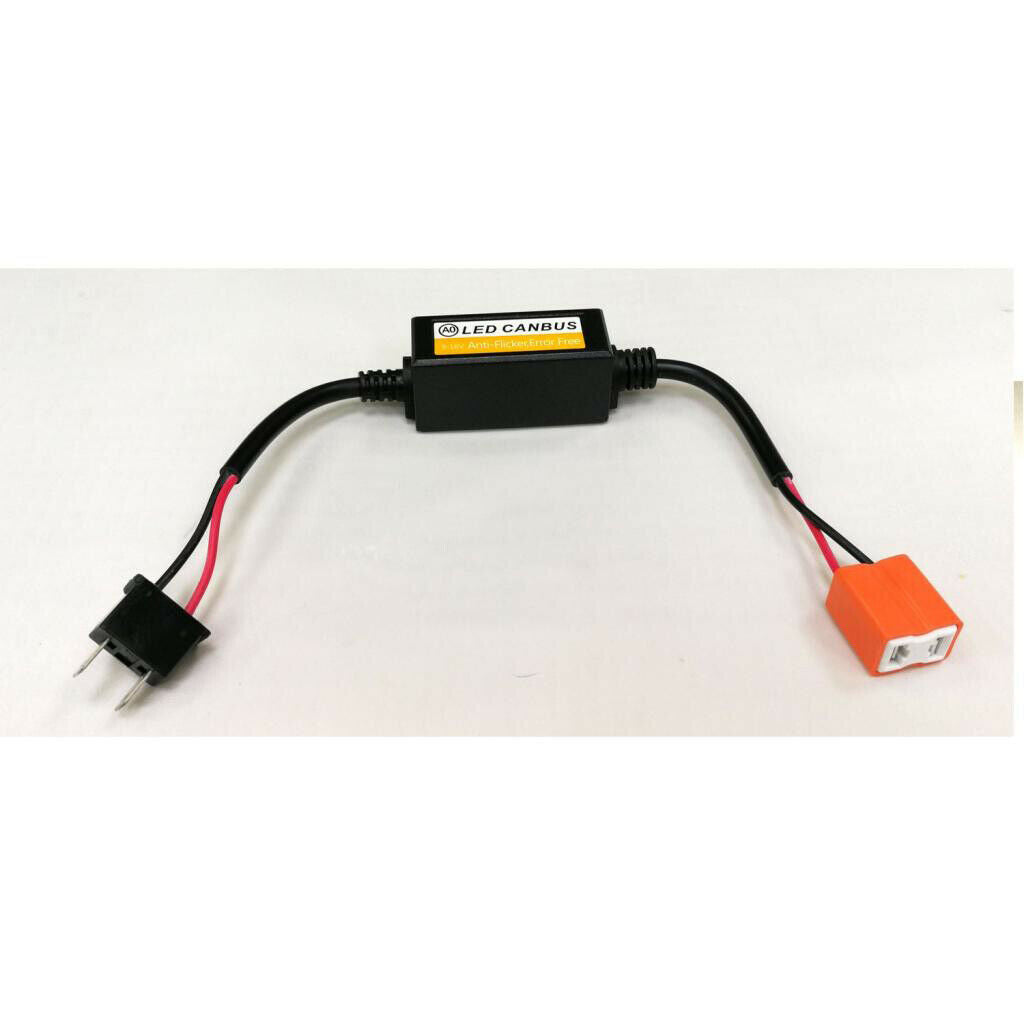 2pcs H7 Headlight Kit Canbus LED Decoder DRL Anti-Flicker Load Resistor