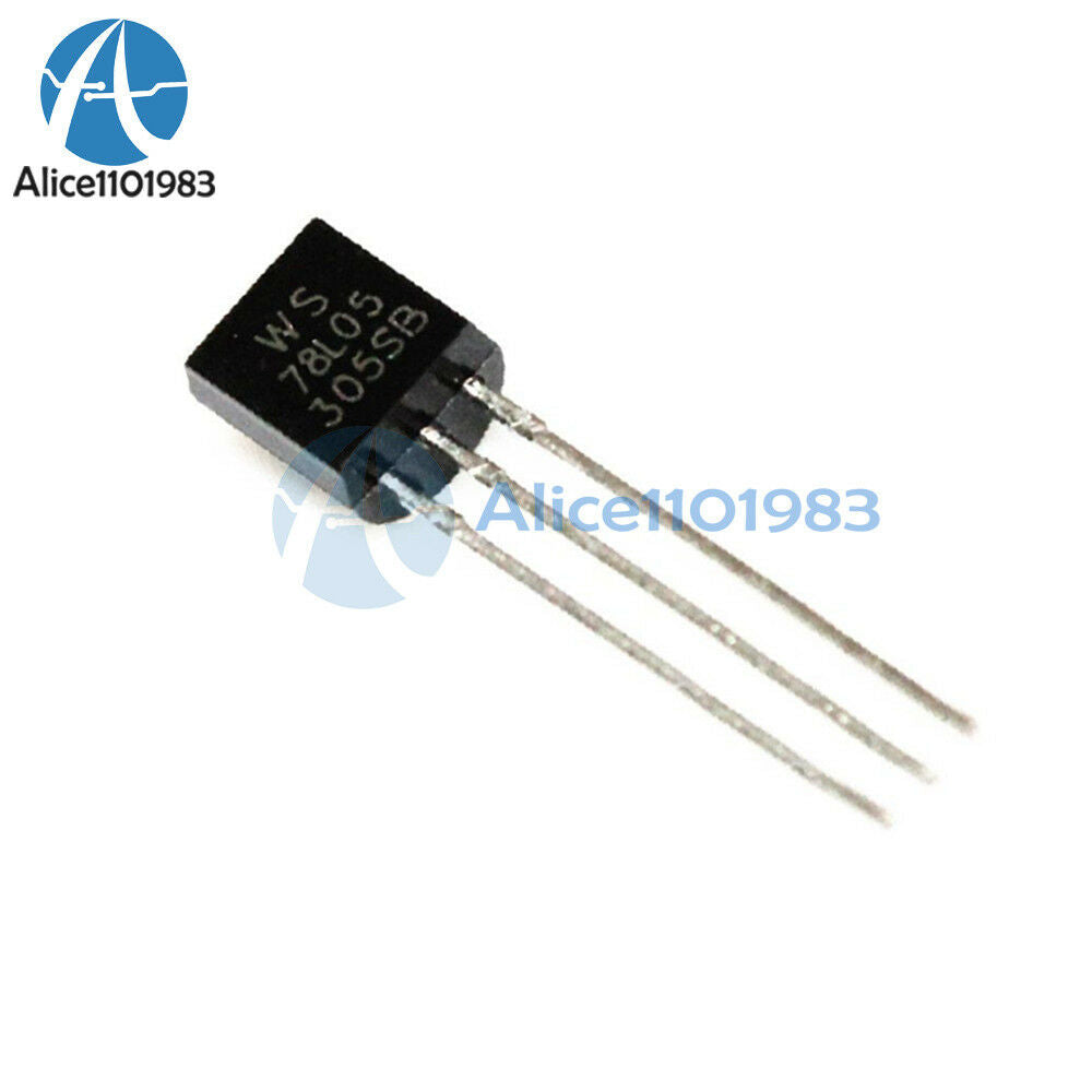 10PCS WS78L05 78L05 TO-92 5V 100mA Voltage Regulator IC