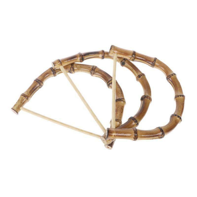 1pc Bamboo Bag Handle for Handcrafted Handbag DIY Bags Replacement Accessories