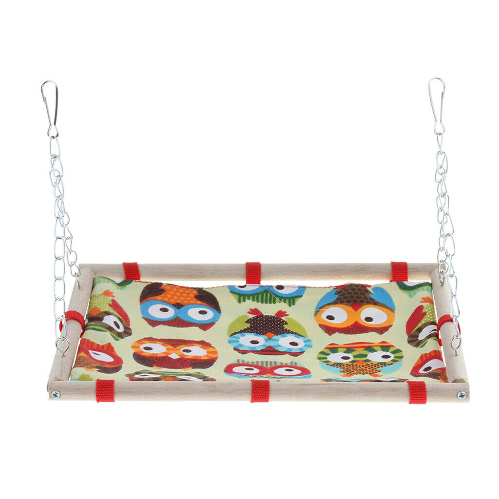 Small Pet Cage Hanging Canvas Bed Mat Hammock for Bird Parrot