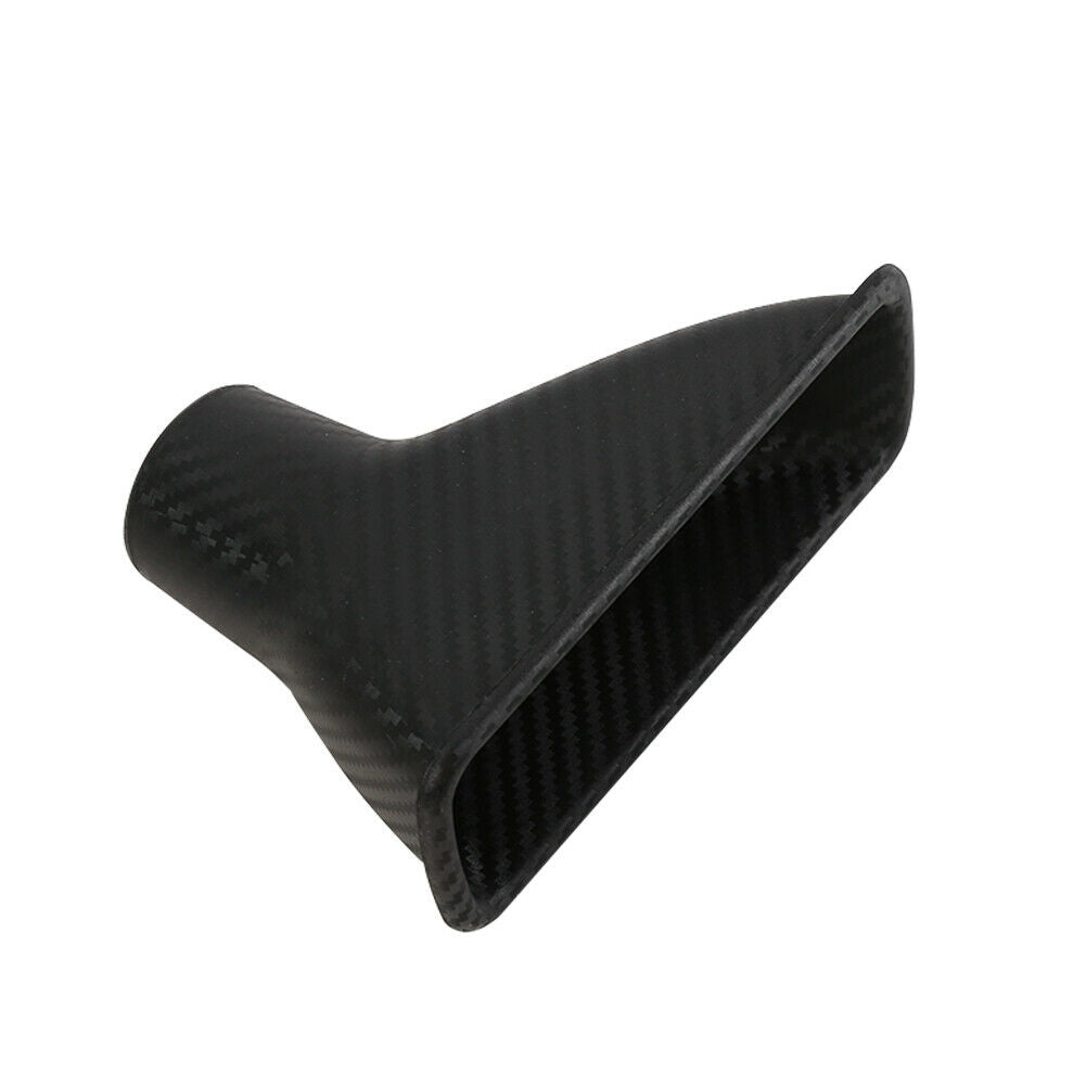 Carbon Fiber Look Car Front Bumper Turbo Air Intake Pipe Turbine Inlet Pipe Kit