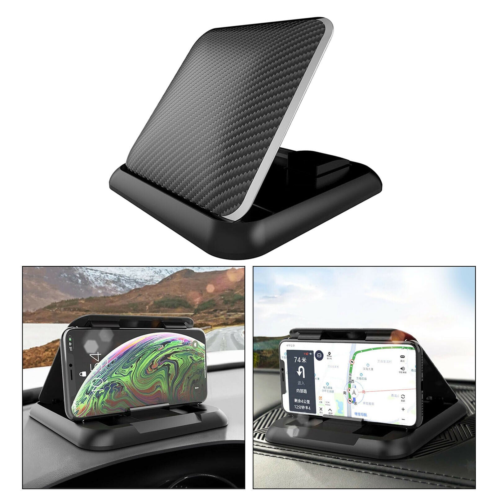 Adjustable Car Phone Holder Pad Suction Pad for Dashboards Smooth Surface