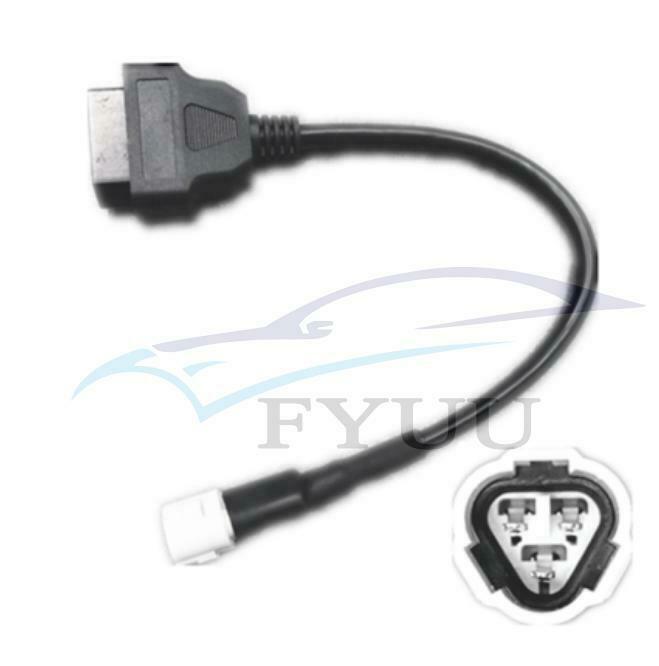 3Pin to OBD2 Diagnostic Adapter Code Scanner Cable For Yamaha X-MAX N-MAX MT-125