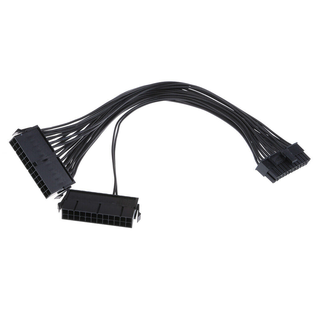 3X 1x dual power supply 24PIN male to female connection adapter cable