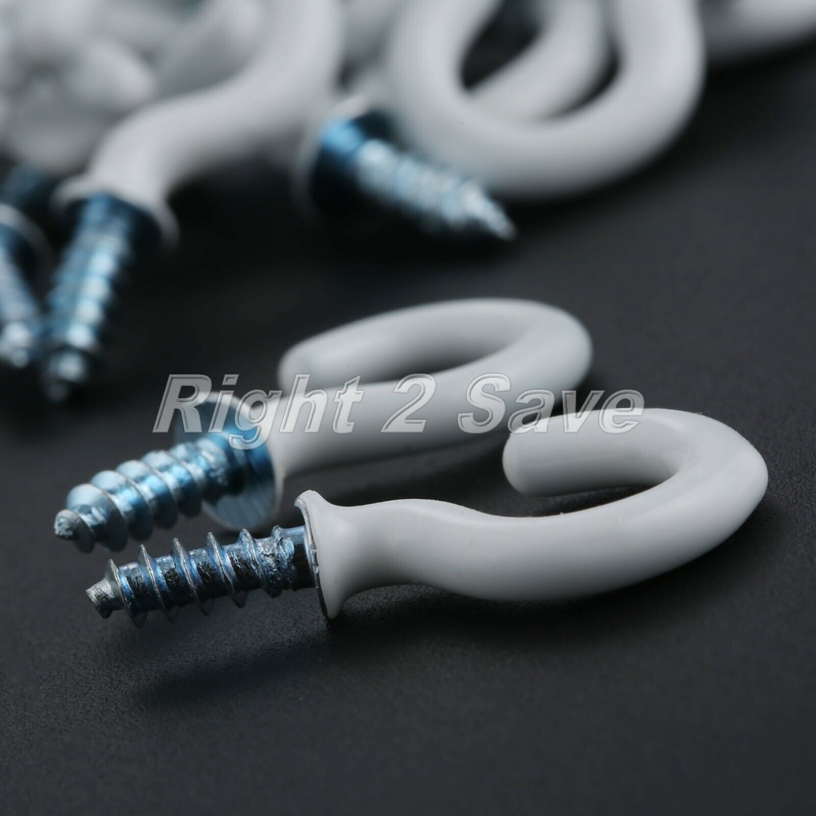 100Pcs 0.94" Strong Durable Sharp Vinyl Coated Ceiling Hooks Space-saving