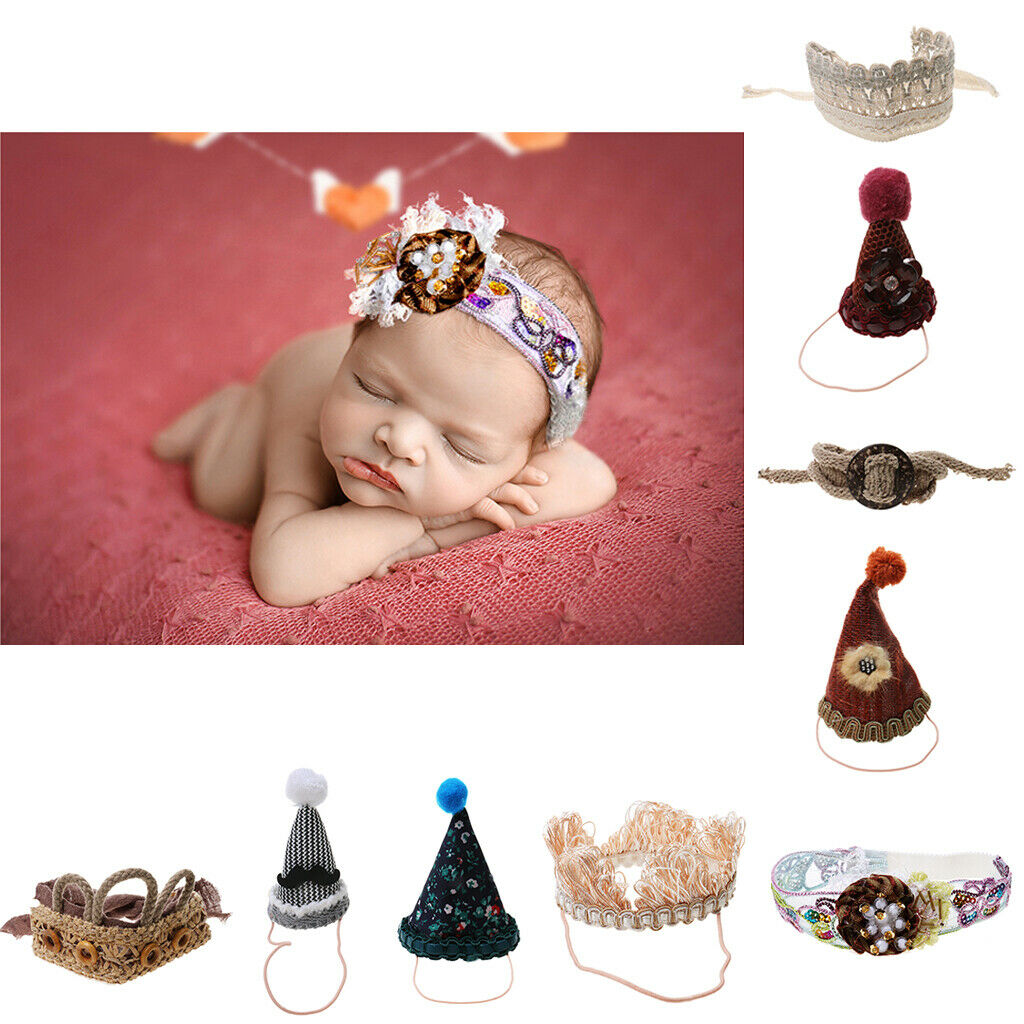 Baby Infant Toddler Headwear Photography Photo  Prop Hairband Crown Hat#2