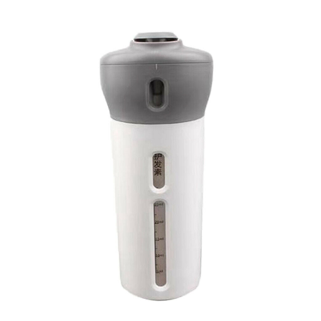 Travel Bottle Portable Shower Sub-bottling Press Tube Liquid Container Gray