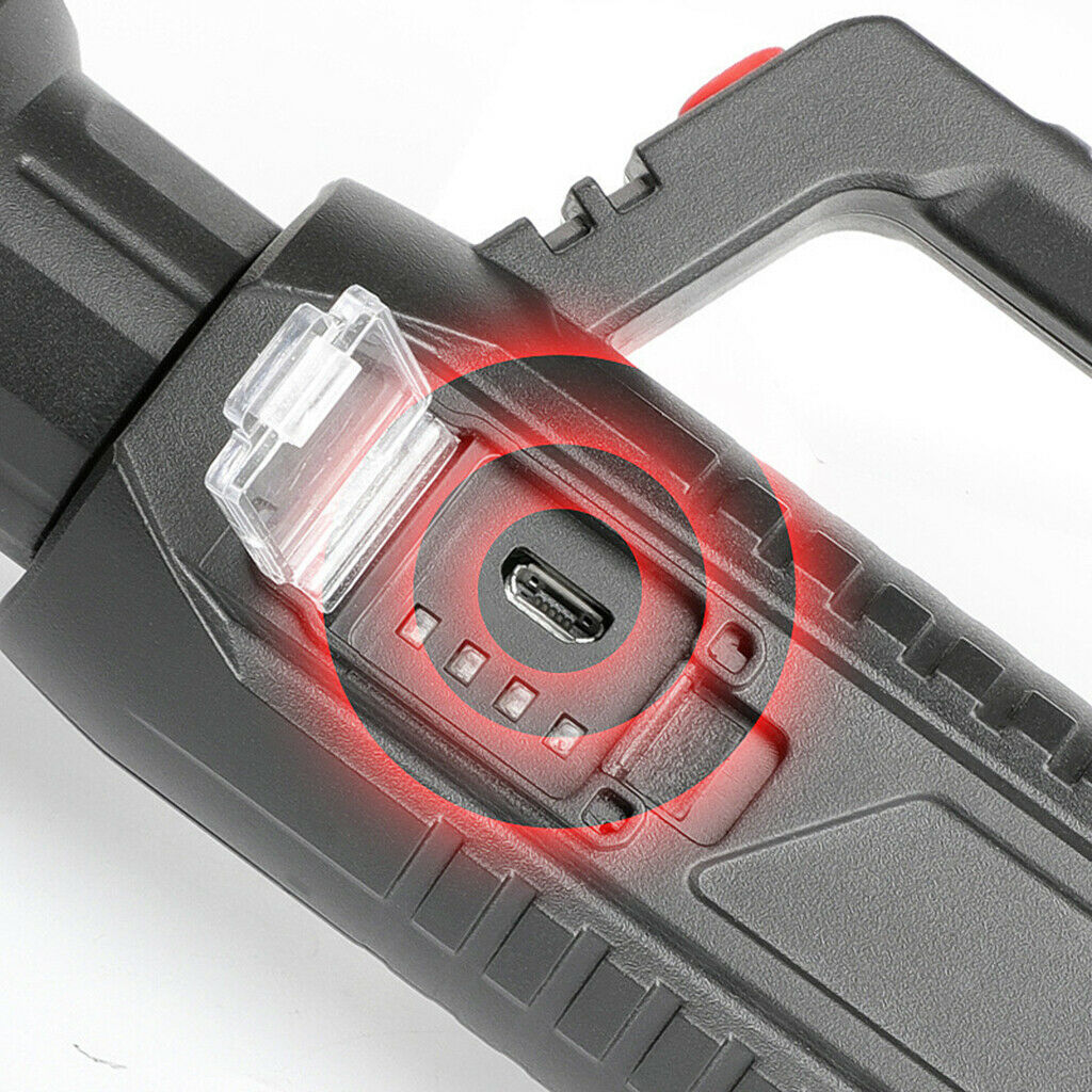 Bright Rechargeable Searchlight handheld LED Flashlight with Handle Spotlight