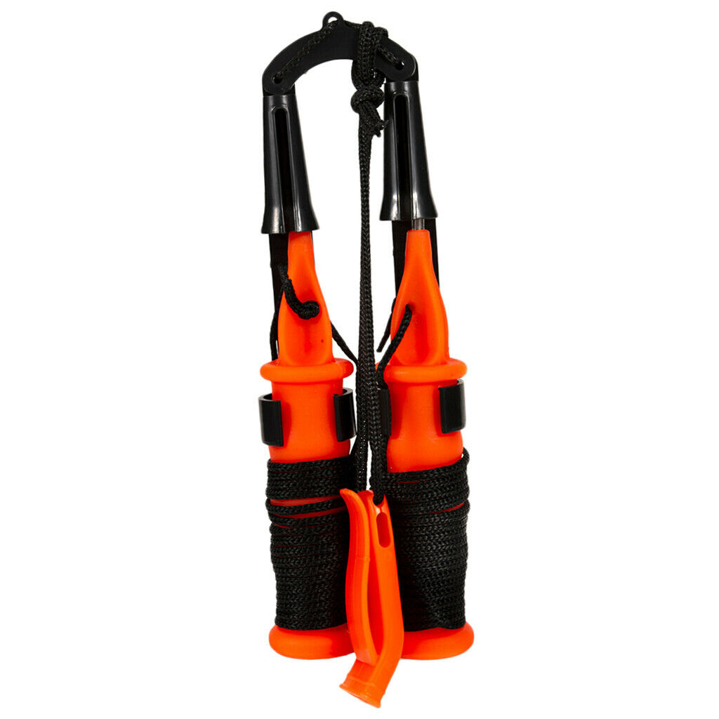 Ice Safety Picks Handheld Escape Spikes With Lanyard Come With Whistle