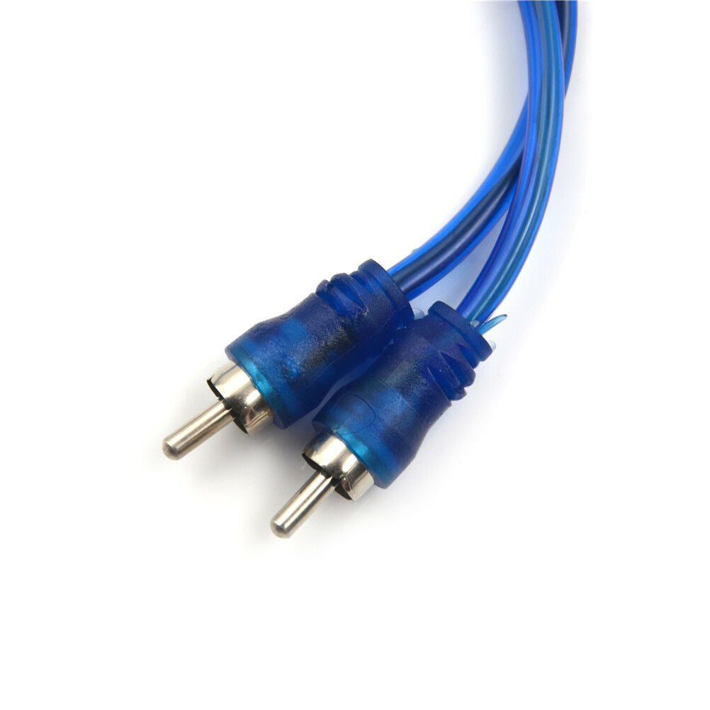 1 RCA Female To 2 Male Splitter Stereo Audio Y Adapter Cable Wire Connect.l8