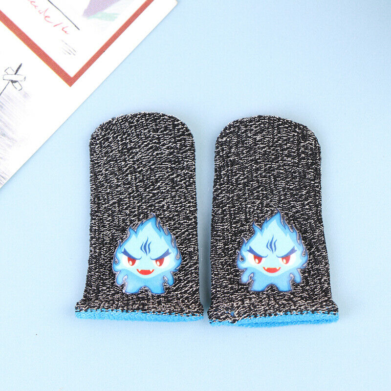 1 Pair Gaming Finger Sleeve Sweatproof Fingertips Cover For Mobile Games To KX