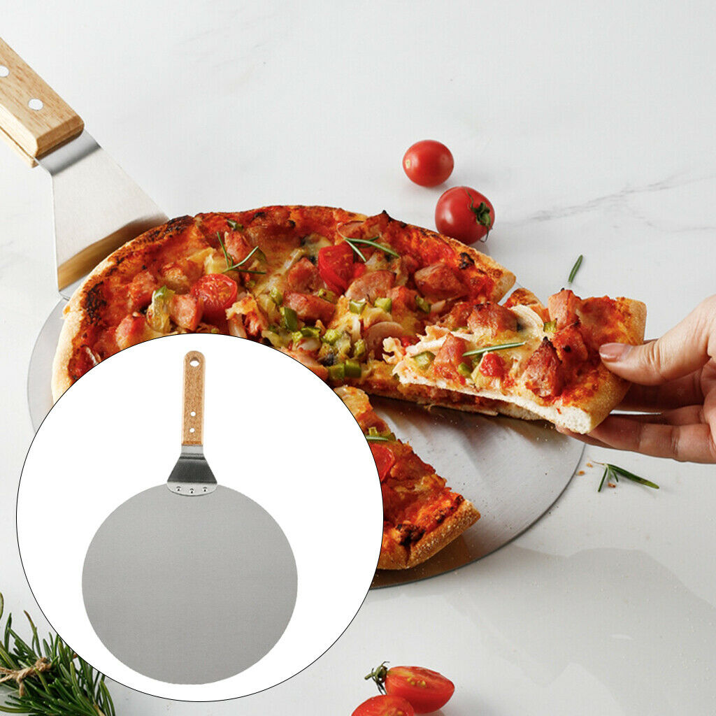 12inch Pizza Peel Paddle with Wood Handle Homemade Pizza Baker Oven BBQ Tool
