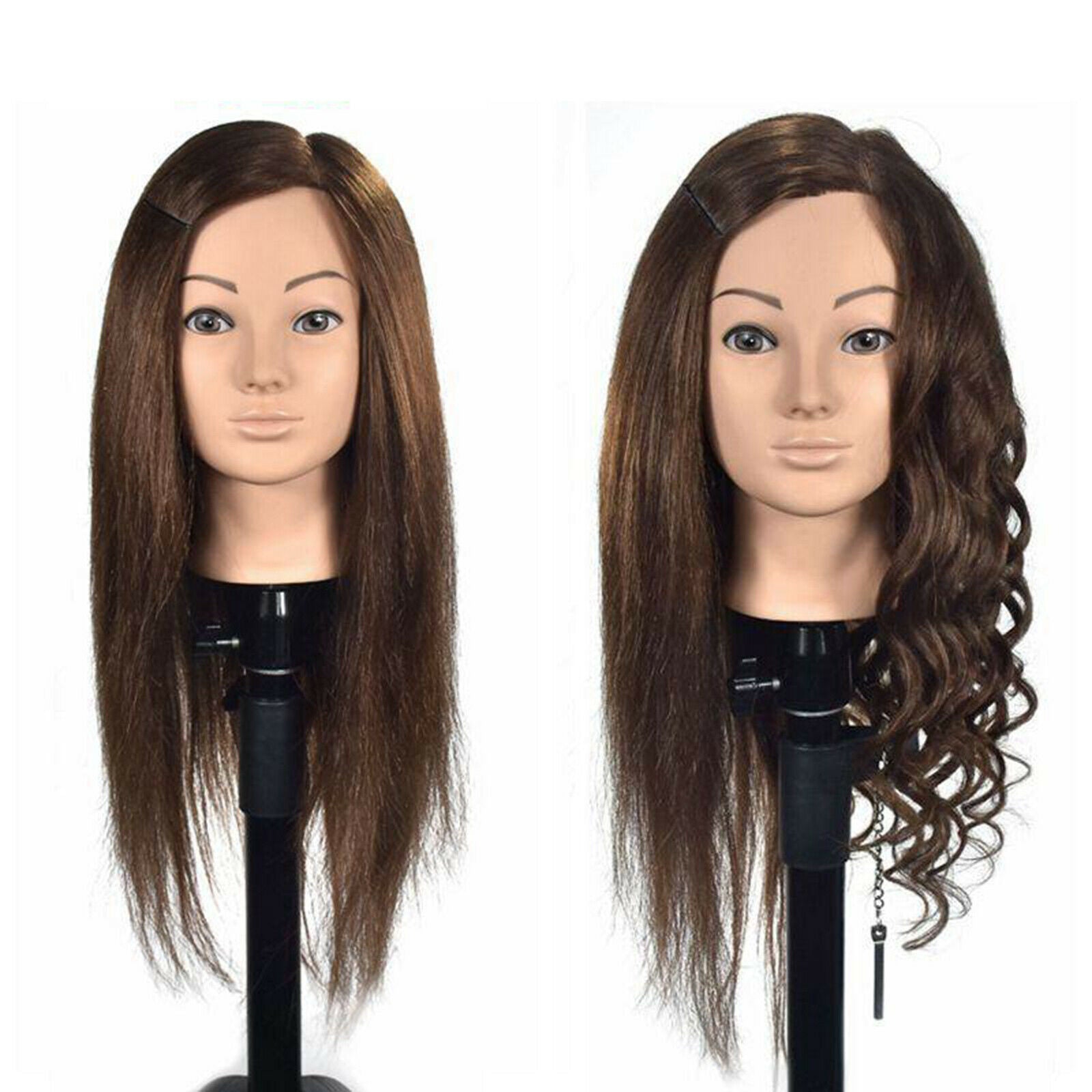 20 '' Long Hair Practical Hairdressing Training Head Cosmetology Mannequ