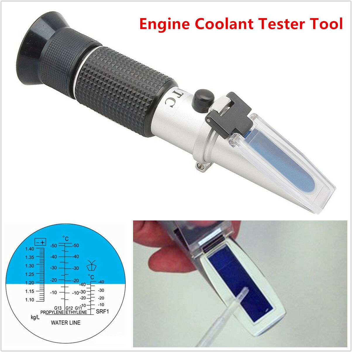 Refractometer car vehicle antifreeze battery engine cooling test tester coolant