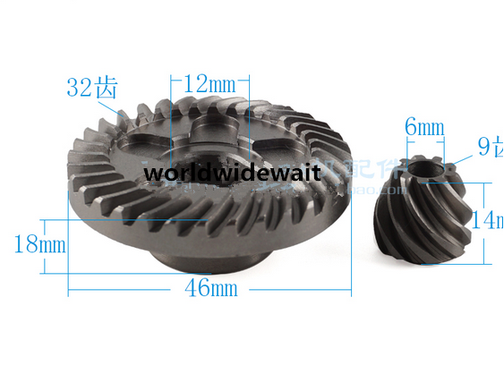 Replacement Spiral Bevel Gear Pinion Set angle grinder for Bosch GWS6-100
