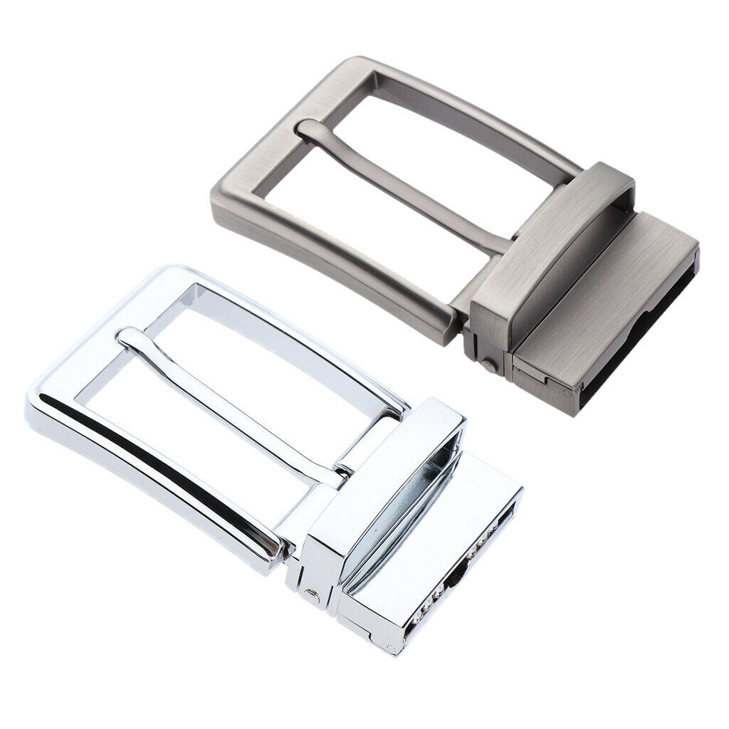 2x   Reversible   Belt   Buckle   Single   Prong   Rectangular   Pin   Buckle