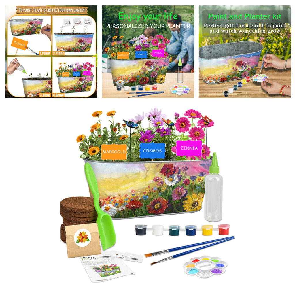 Flowers Planting Kit for Kids Gardening Set Flower Developmental Educational