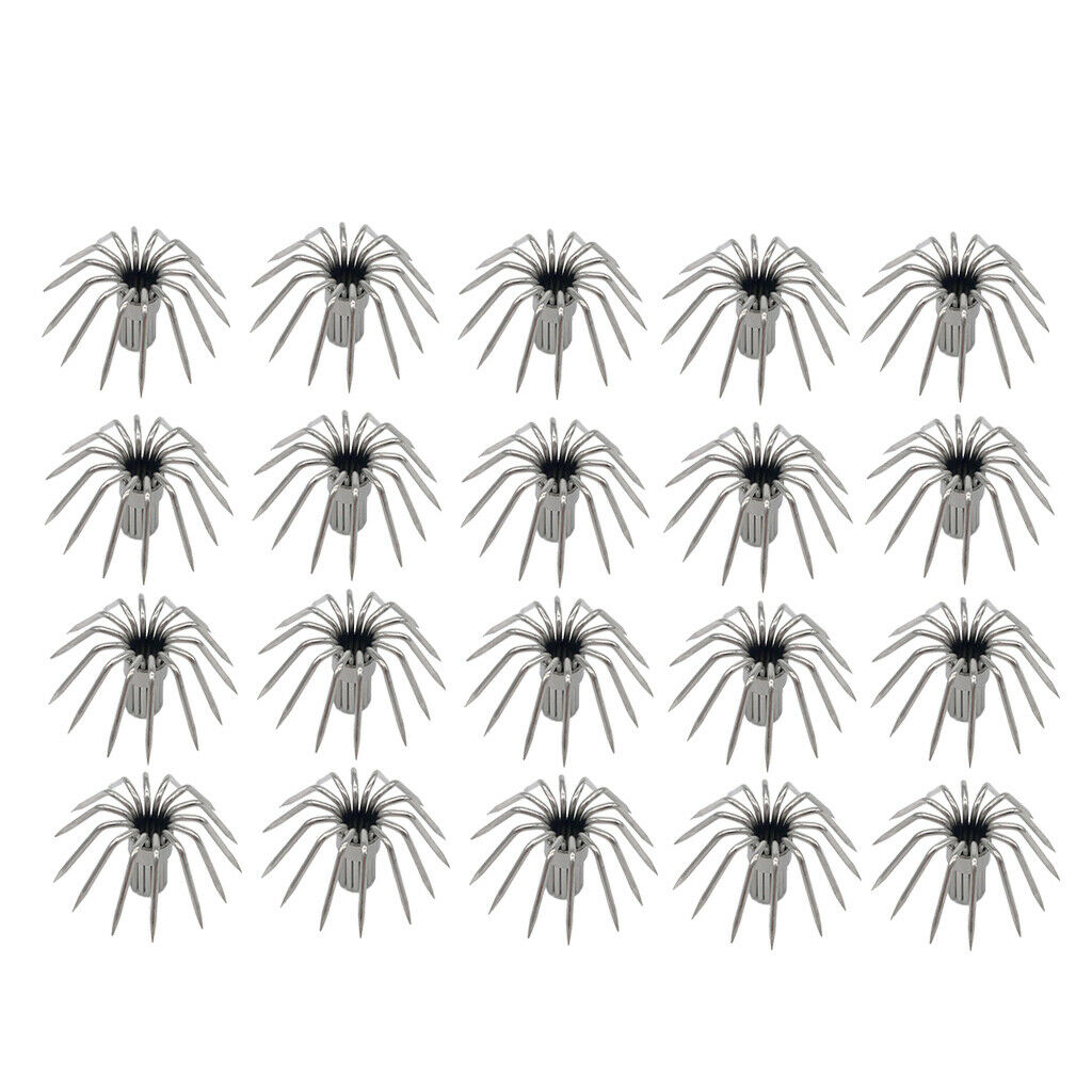 20pcs 12points 14points Shrimp Nickel Squid Hooks 1.9cm