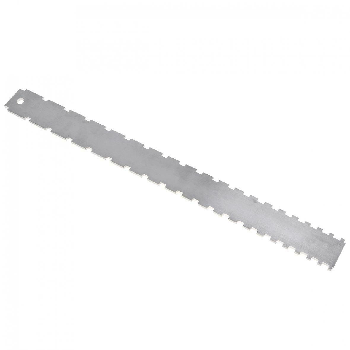 Dual Scale Stainless Steel Guitar Neck Notched Straight Edge Luthiers Tool