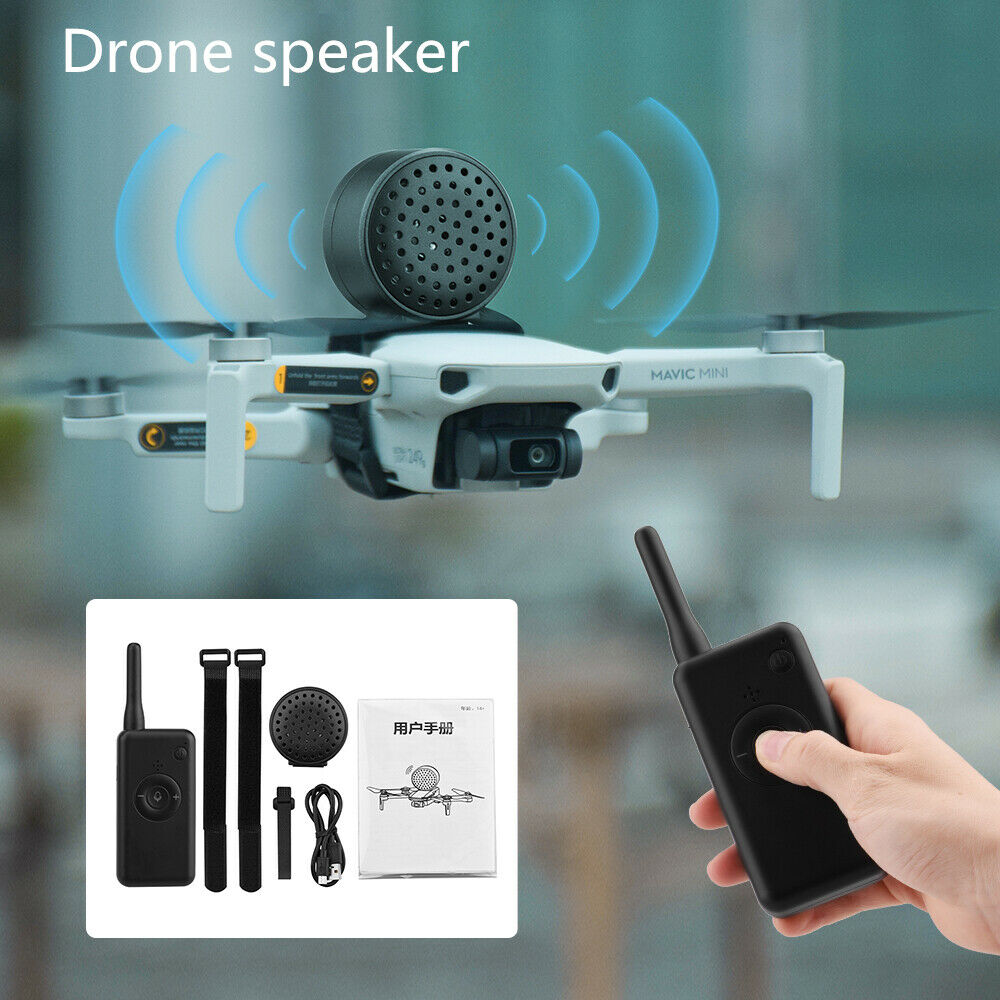 Drone Speaker Wireless Megaphone Broadcasting Loudspeaker for DJI Air 2S/Mini