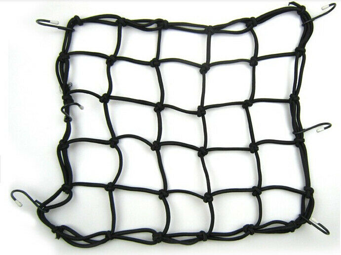 -XNBlack Electric Helmet Sundries Cargo Storage Fixed Net With 6 Hooks