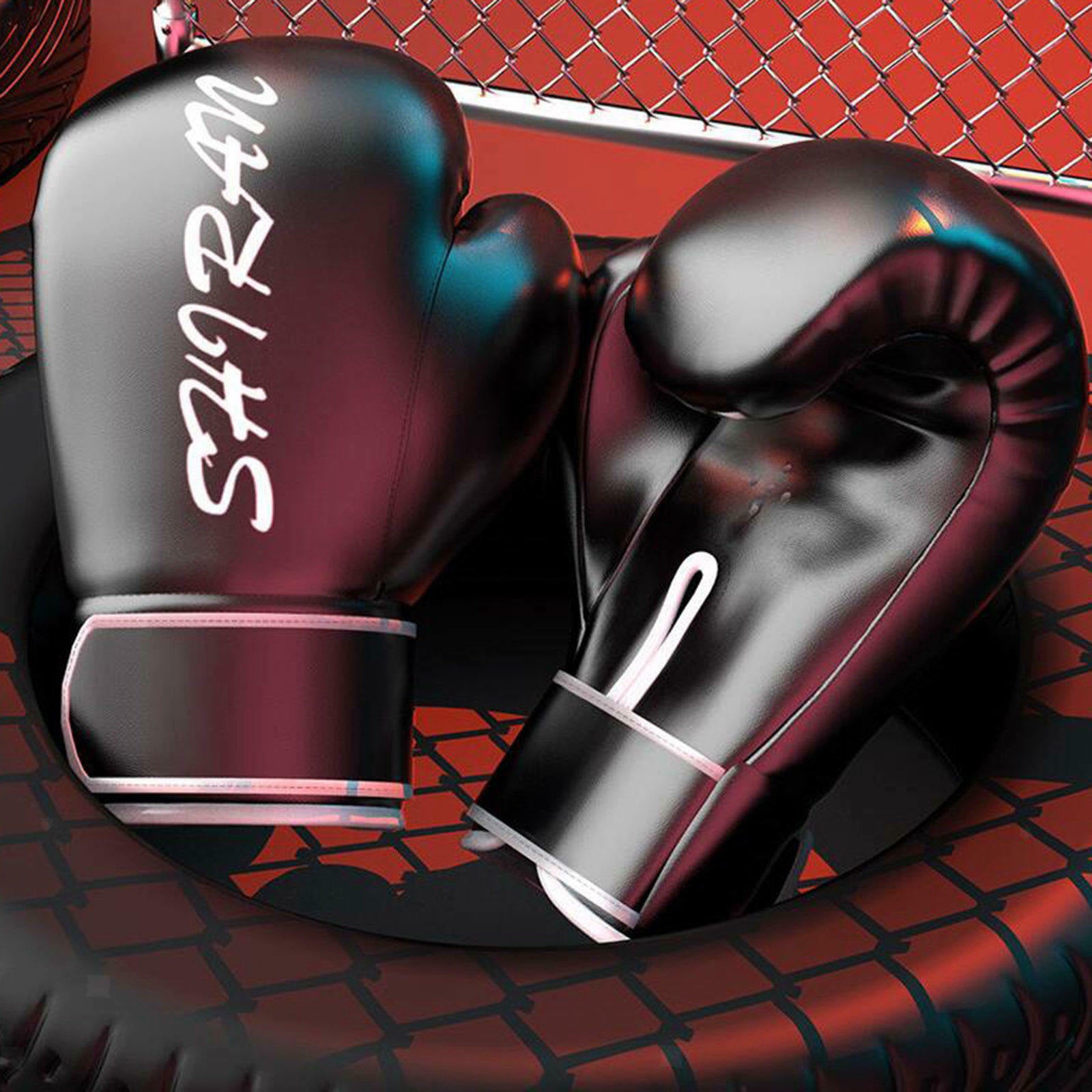 2 Pair Professional Boxing Training Gloves Sparring Fight Punching 10oz