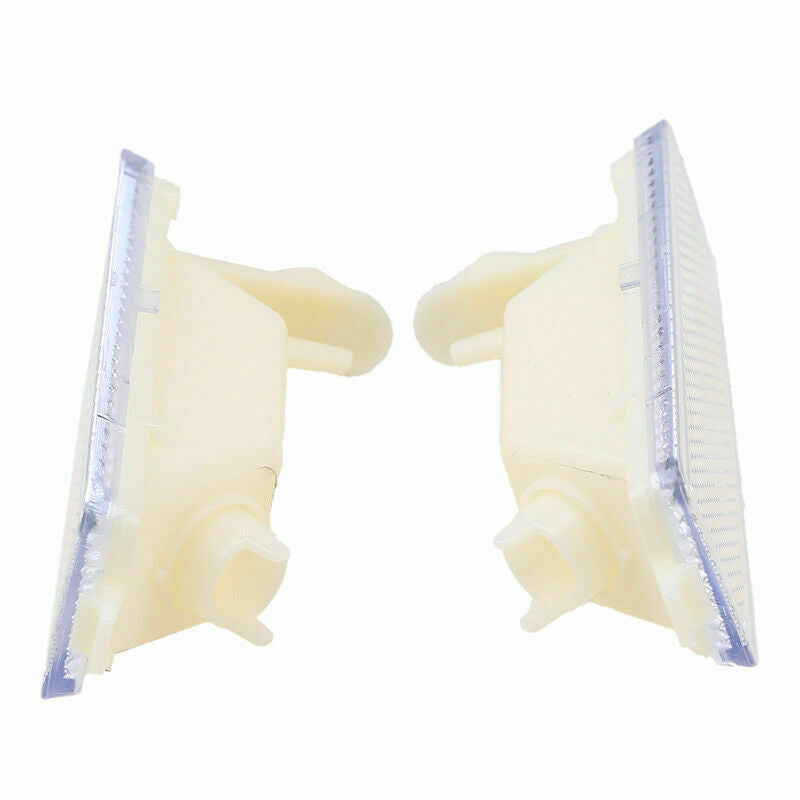 2Pcs Front White Bumper Side Marker Light Fit For VW 06-09 MK5 RABBIT GTI JETTA