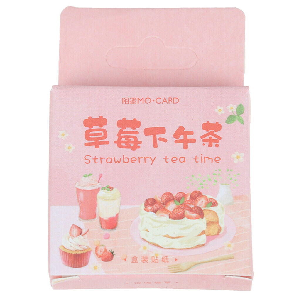 46pcs Cute strawberry dessert DIY Diary Craft Stickers Scrapbooking decor.l8