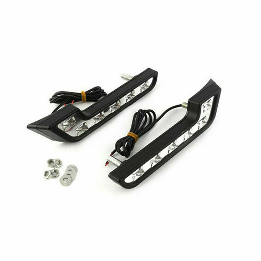2X L Shaped 6LED Super White Waterproof Driving Fog Light Lamp Car Accessories