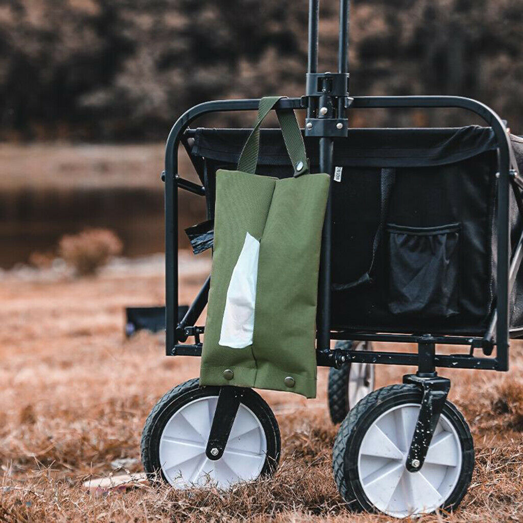 Tissue Storage Bag Outdoor Camping Holder Car Home Tissue Hanging Organizer