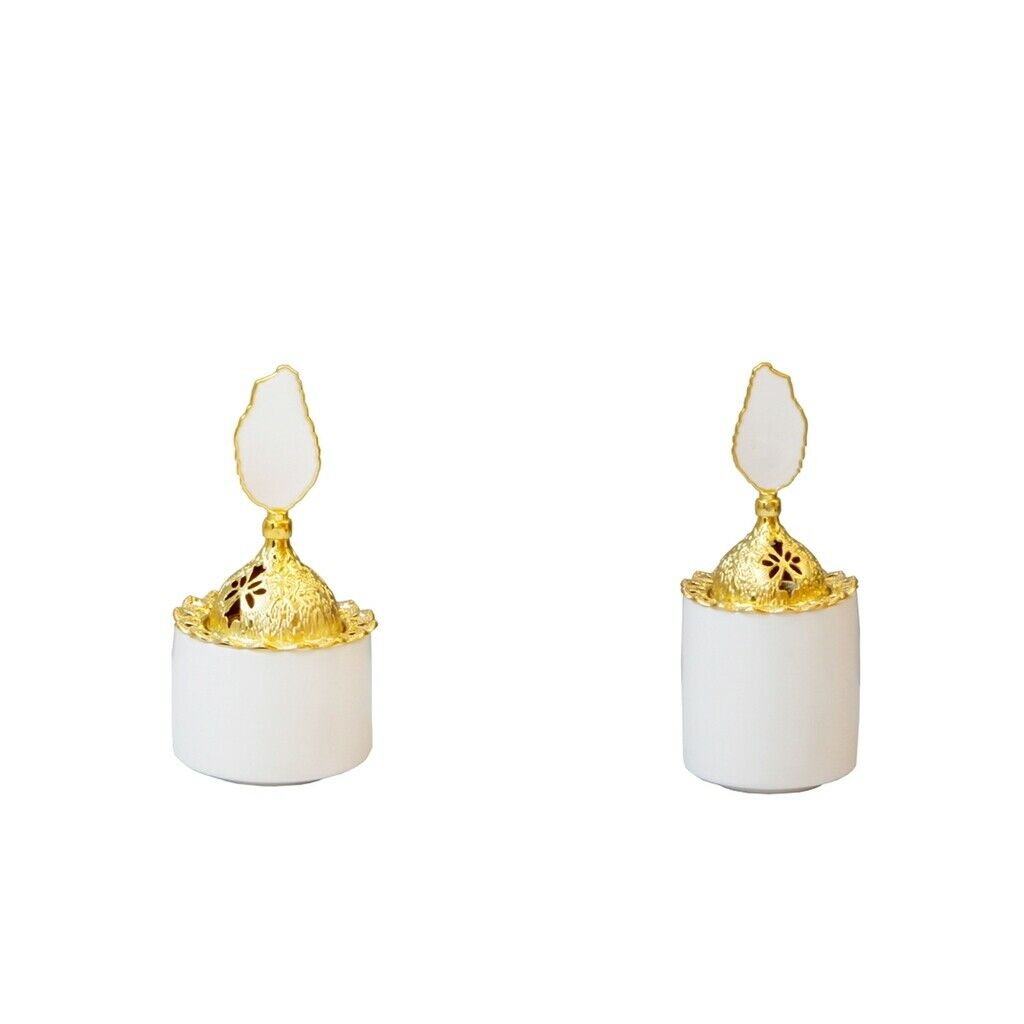 2Pieces Cone Incense Burner Holder Censer Office Home Decor Fragrance Gift