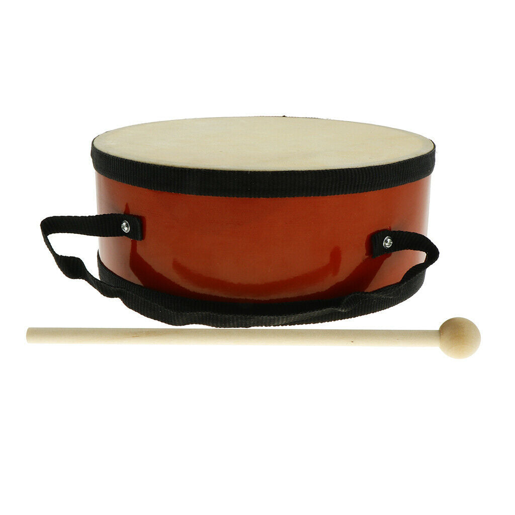 Colourful Wood Hand Drum Maraca Percussion Instrument Kids Adults Toys Gift