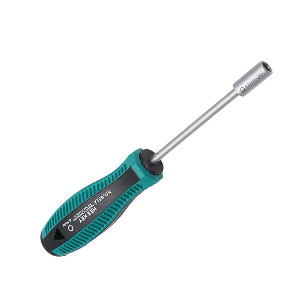 3mm Metal Socket Driver Wrench Screwdriver Hex Nut Key Nutdriver Hand Tool 4.5mm