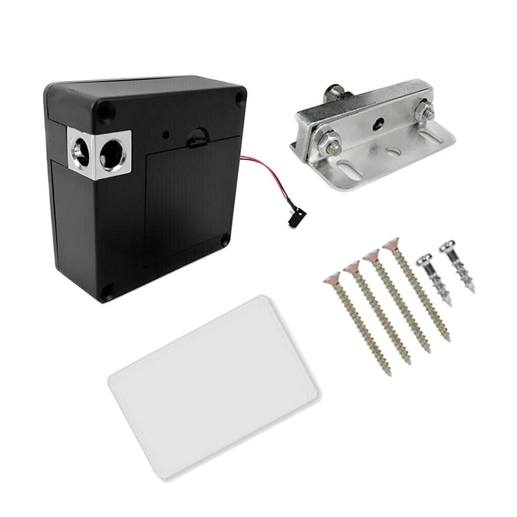 Electronic ABS Plastic Cabinet Lock Kit Set, Hidden DIY Lock for Wooden Cabinet