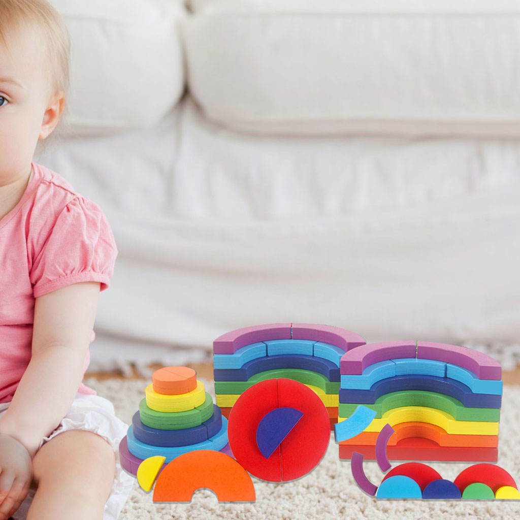 Kids Building Blocks Puzzle Toys Educational Jigsaw Plaything for Babies