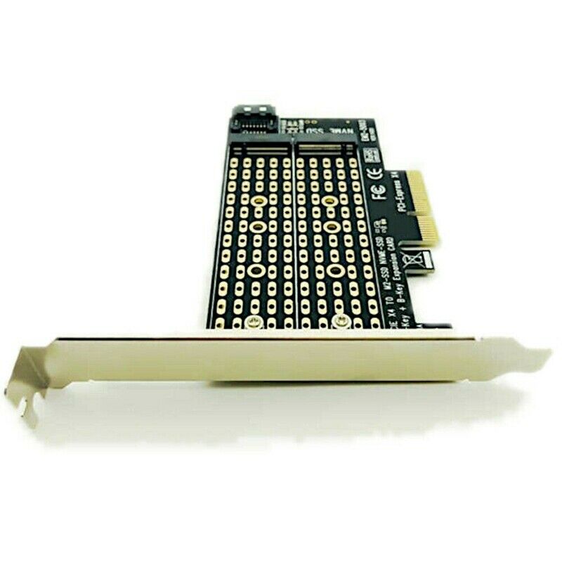 1X(Pcie To M2/M.2 Adapter M.2 Ngff To Desktop Pcie X4 X8 X16 Nvme Sata Dual 9G9)