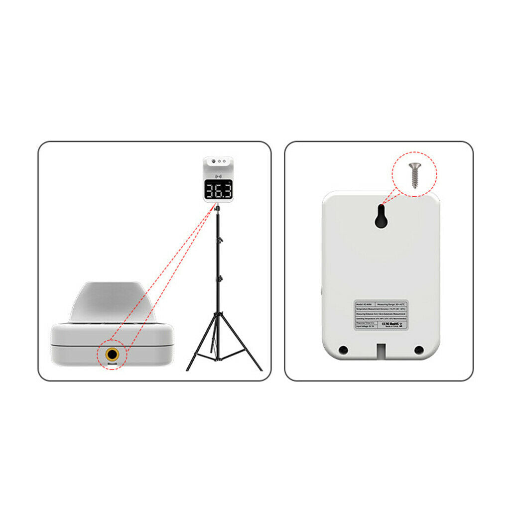 K3 Mini Automatic Wall Mounted Infrared Forehead Thermometer for The Office