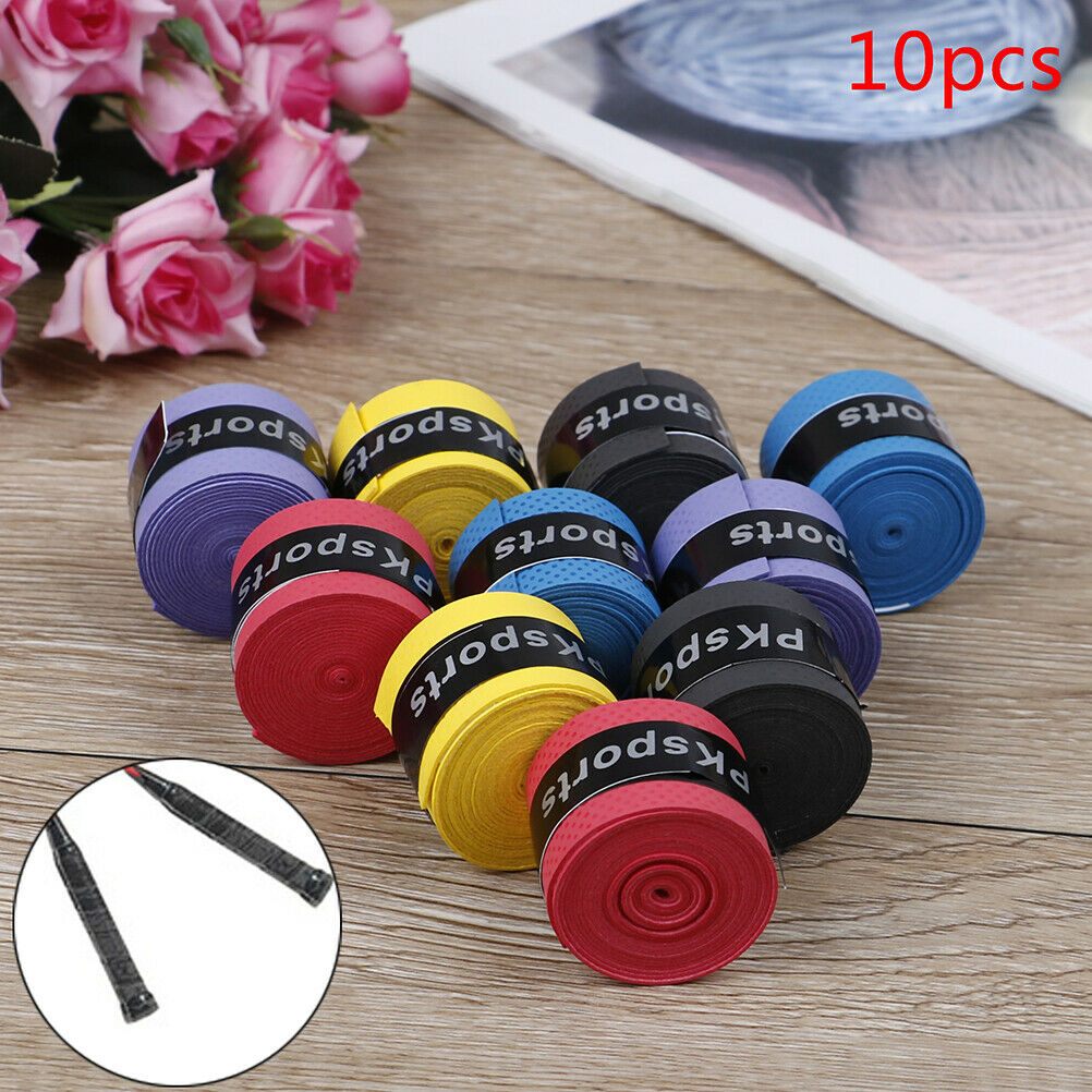 10pcs Tennis Squash Racquet Band Grip Tape Fishing rod Sweatband Grip Sweat DD