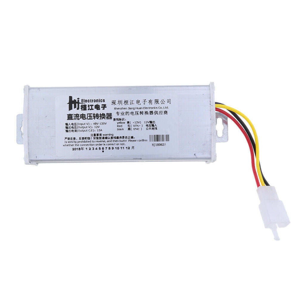 48V-120V to 12V 15A Electromobile DC to DC Power Buck Converter Regulator