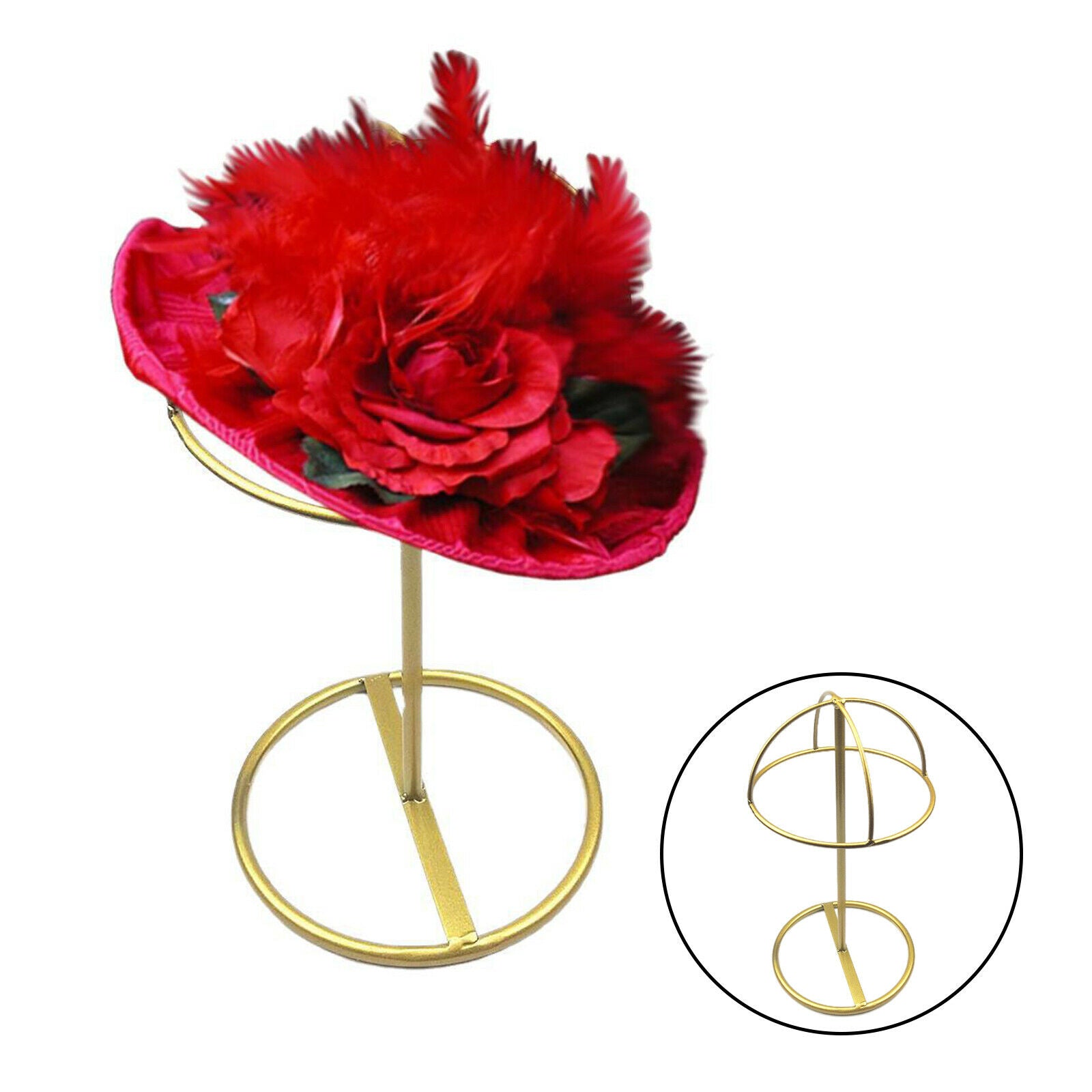 Modern Stable Metal Tabletop Hat Display Stands Wig Storage Holders