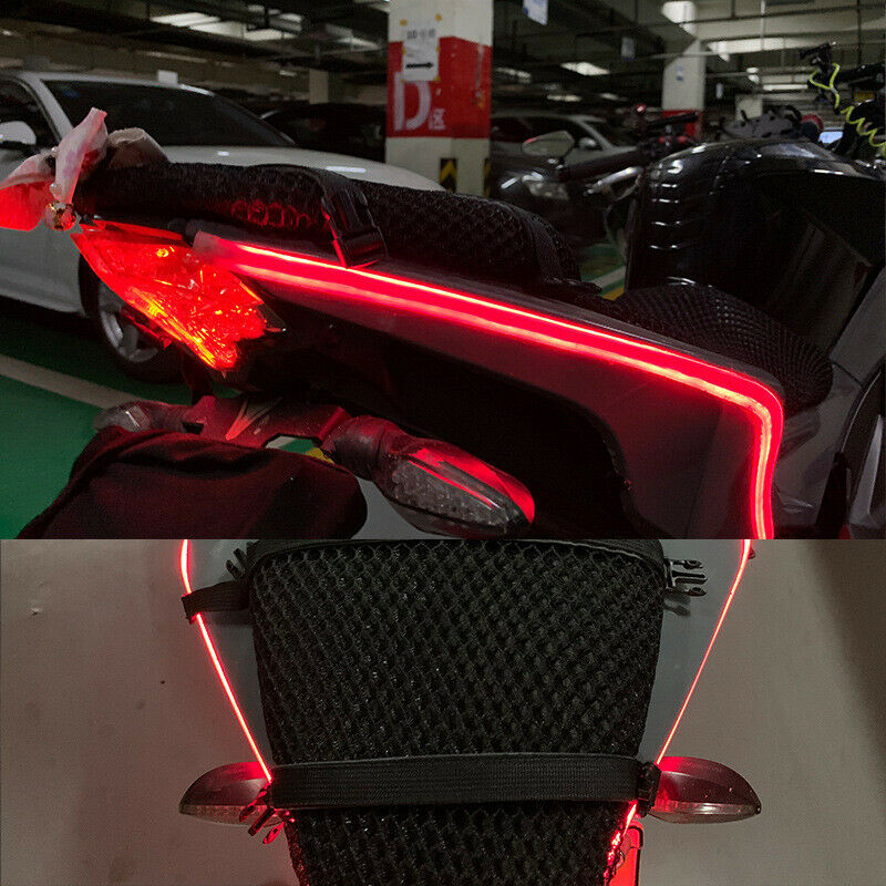 Motorcycle Scooter Start LED Flexible Light Strip Flow Turn Signal Running Lamp
