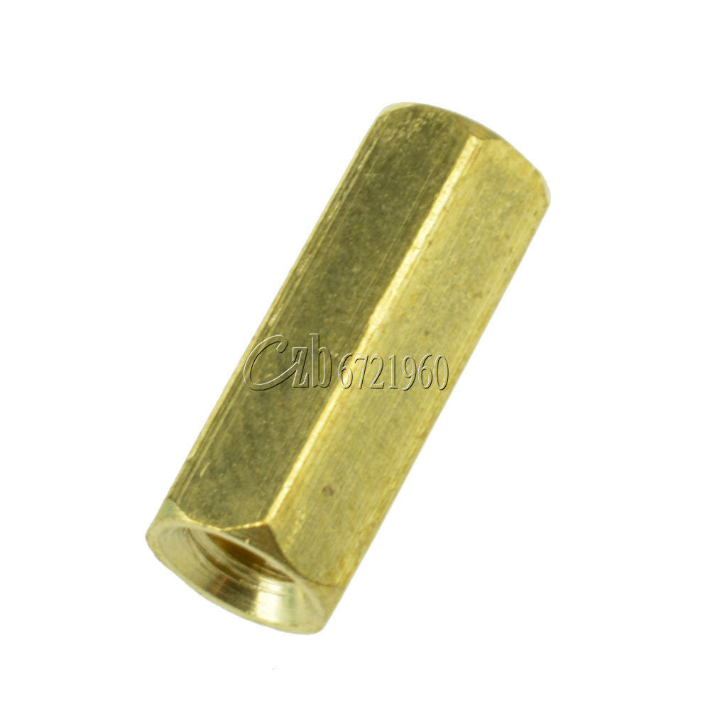 50PCS Brass M3 12mm M3*12 PCB Boards Hex Screw Net Nut Standoff Spacer